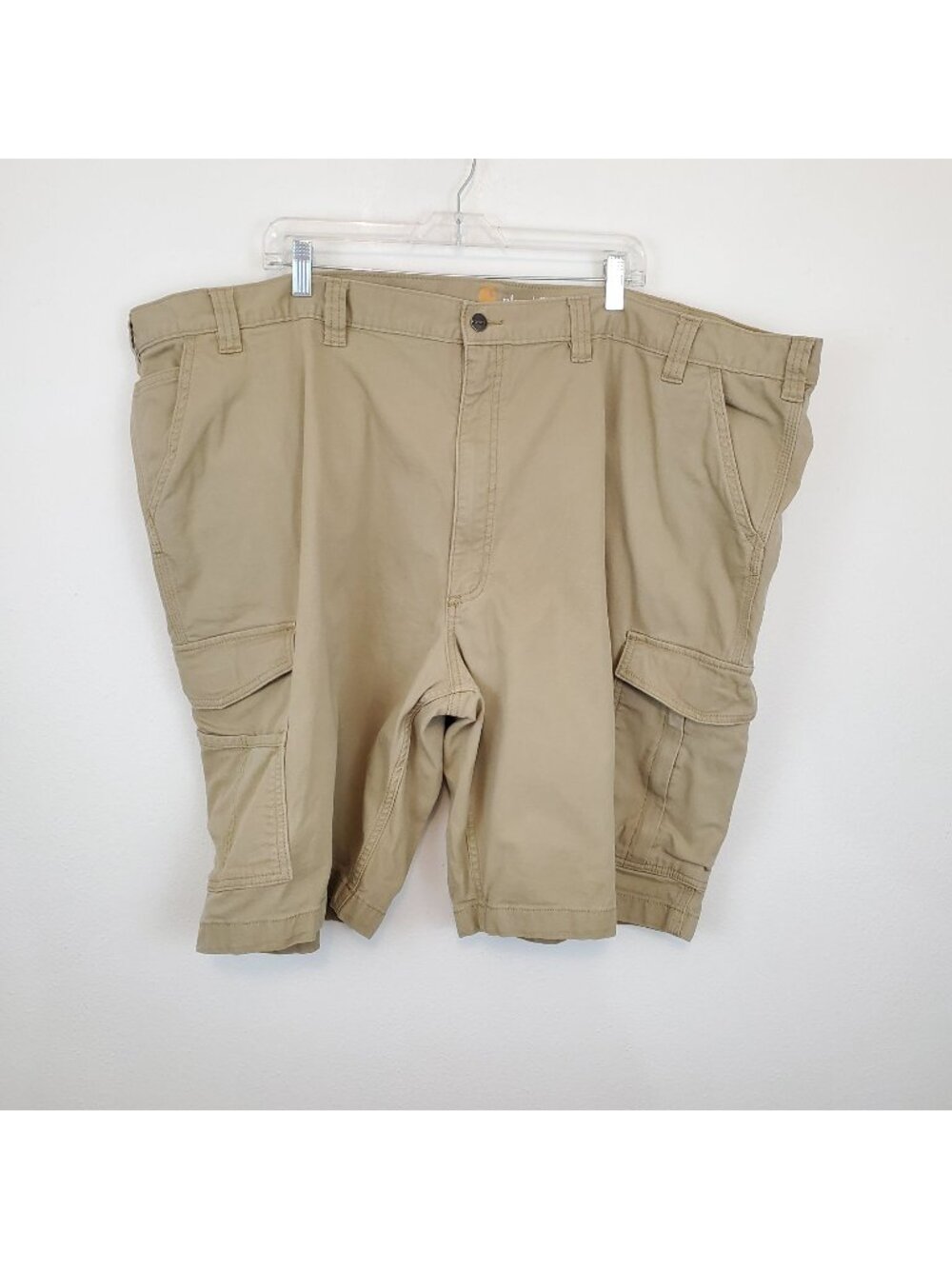 Carhartt khaki relaxed fit cargo work shorts